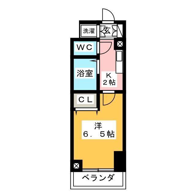 レジディア大島(1K/2階)の間取り写真