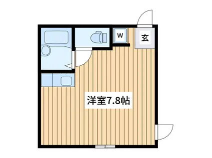 マーベラス立川・曙町Ⅳ(ワンルーム/1階)の間取り写真