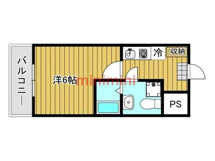 ハイツ金尻(1K/3階)の間取り写真