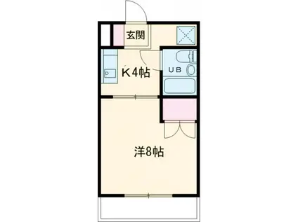 フレッシュハイツ(1K/2階)の間取り写真