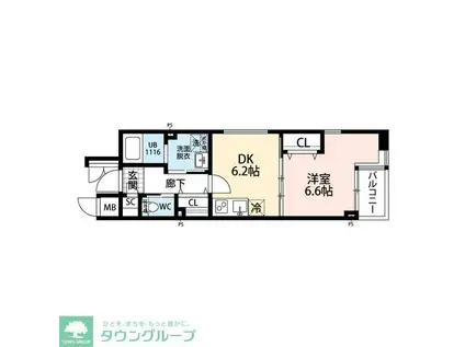 レオーネ成増駅前(1DK/1階)の間取り写真