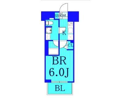 エル・グランジュテ川崎(1K/10階)の間取り写真