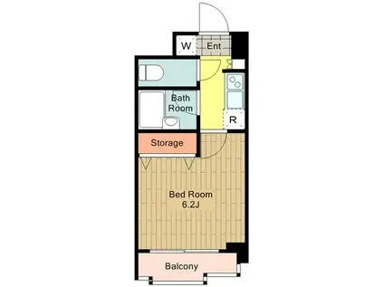 ベルファース立川(1K/9階)の間取り写真