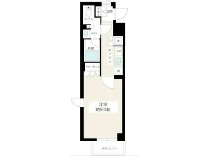 HY`S REVE(1K/2階)の間取り写真