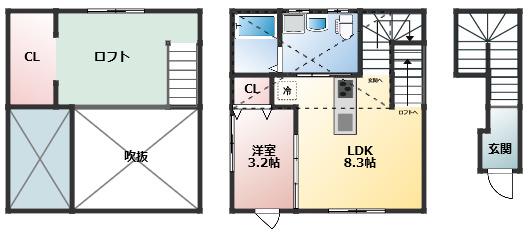 ESPRESSO小牧(1LDK/2階)の間取り写真