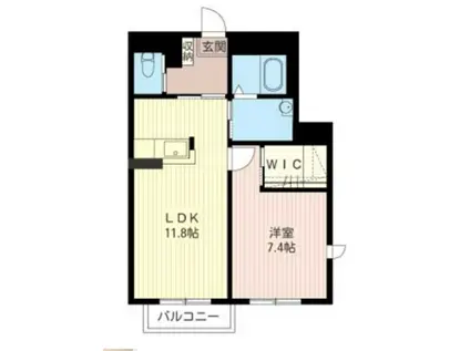 ティアラ・コート(1LDK/1階)の間取り写真