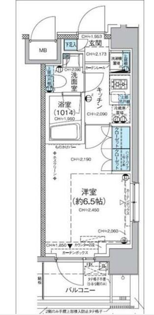 レジディア蒲田V(1K/3階)の間取り写真
