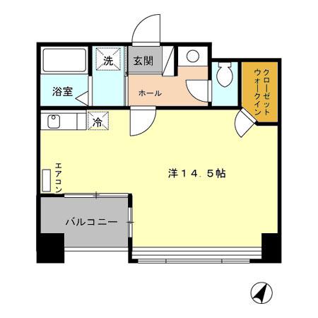 GOODWAY FUJIMI グッドウェイ富士見(ワンルーム/3階)の間取り写真