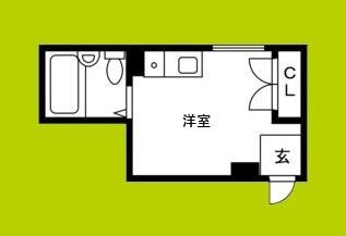 JPアパートメント東淀川(ワンルーム/2階)の間取り写真