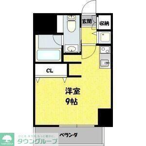 エグゼプレジオ(ワンルーム/4階)の間取り写真