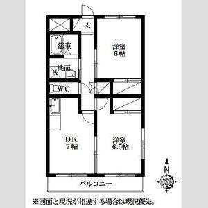 十王マンション(2DK/2階)の間取り写真