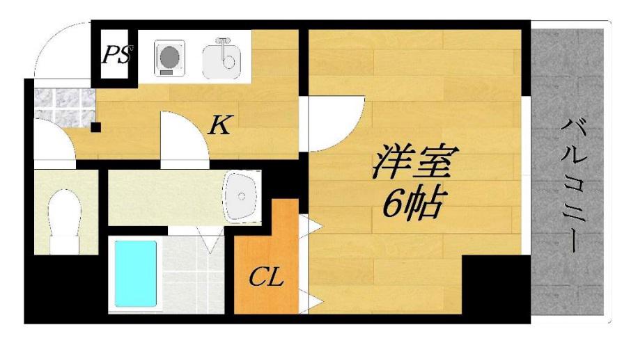 レクシア京橋(1K/3階)の間取り写真