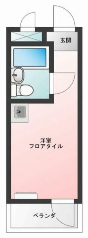 トップルーム品川(ワンルーム/2階)の間取り写真