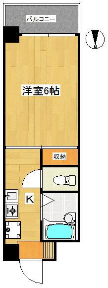J&V1994(1K/2階)の間取り写真