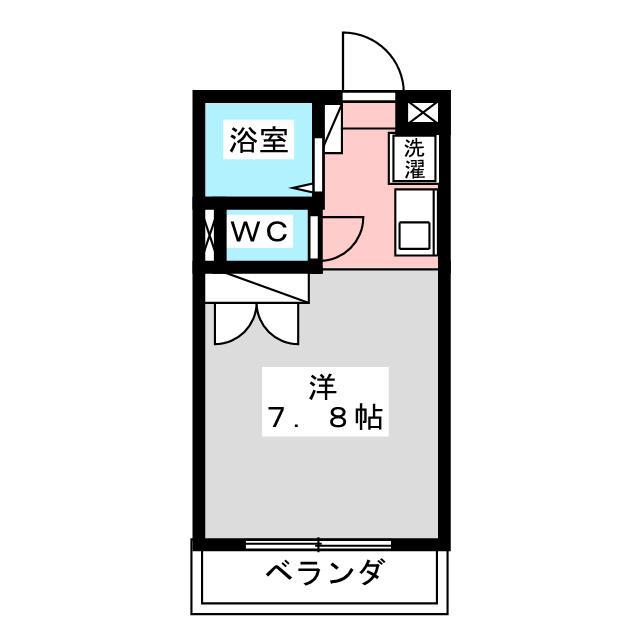 インフィニート(1K/2階)の間取り写真