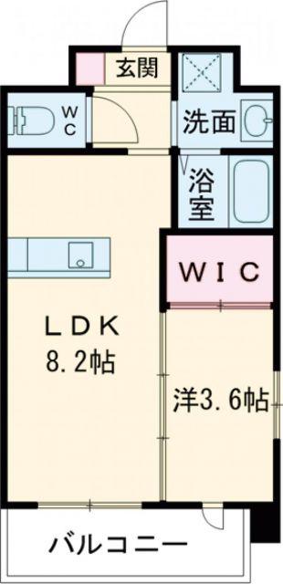 PRENDRE MAISON HIROTA(1LDK/4階)の間取り写真
