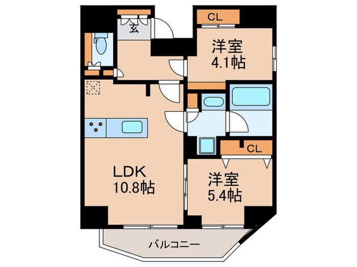 シーフォルム江戸川橋(2LDK/7階)の間取り写真