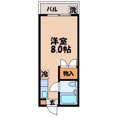 サント・ノーレ扇町(ワンルーム/2階)の間取り写真