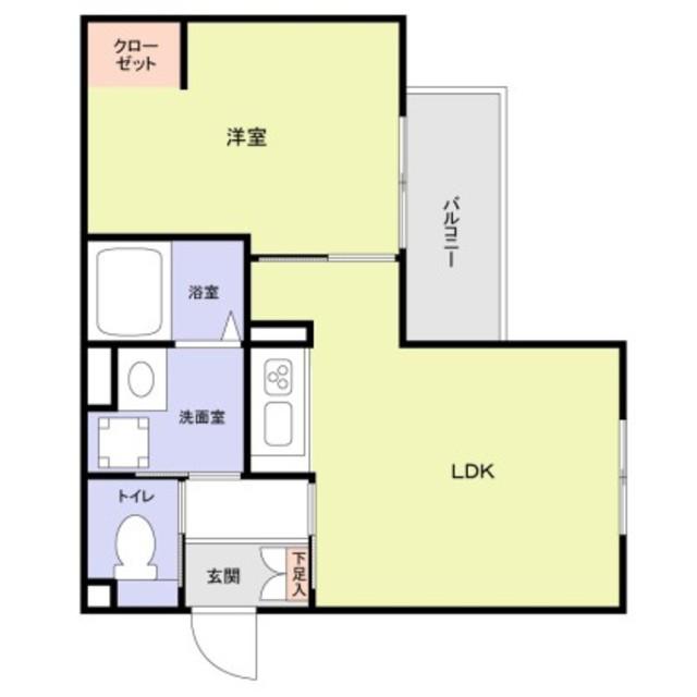 エムズ ヴィラ さいたま新都心(1LDK/3階)の間取り写真