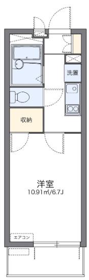 パタータIII(1K/3階)の間取り写真