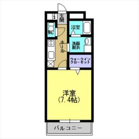 センチュリー伊敷(1K/1階)の間取り写真