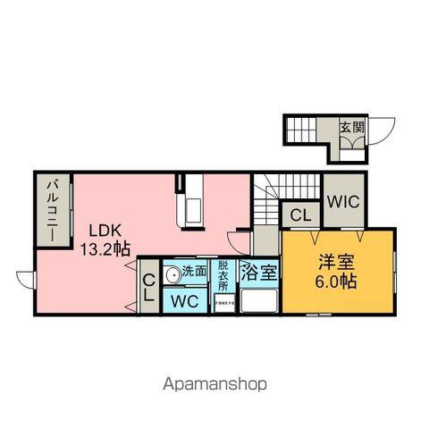 ウェルフェアA(1LDK/2階)の間取り写真