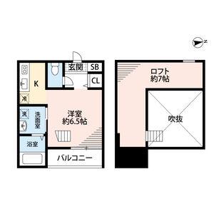 GRAND JETE(ワンルーム/2階)の間取り写真