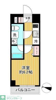 SHOKEN RESIDENCE川崎八丁畷(1K/3階)の間取り写真