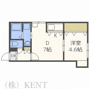 プリマベーラ発寒南(1LDK/2階)の間取り写真