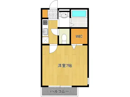 イルマーレ浦安(1K/2階)の間取り写真