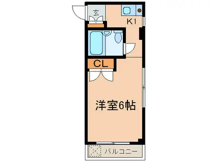 フレグランス笹塚(1K/3階)の間取り写真