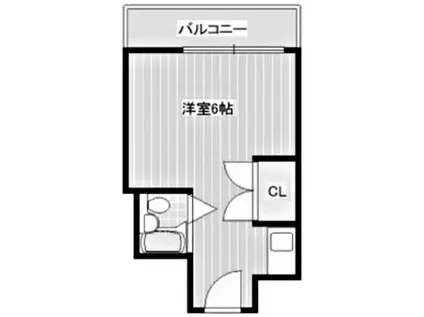 フローラ千代が丘(ワンルーム/2階)の間取り写真