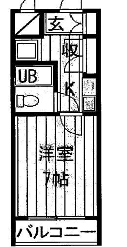 さくらコーポアビックス(1K/3階)の間取り写真