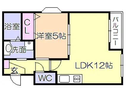 I-CLASS(1LDK/2階)の間取り写真