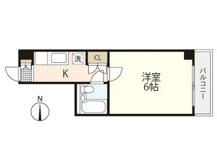コーポ吉村(1K/3階)の間取り写真