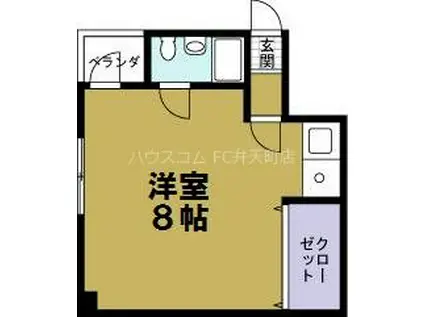 LILAC PARTII(ワンルーム/4階)の間取り写真