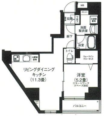 アイルプレミアム本駒込(1LDK/9階)の間取り写真