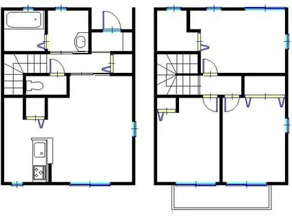 アルターナ英賀保(3LDK/1階)の間取り写真
