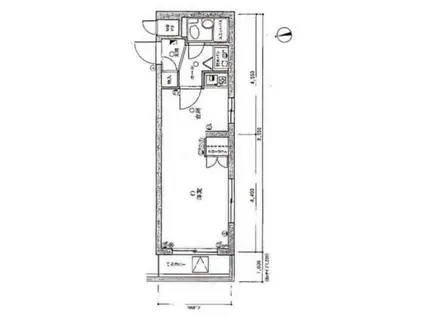 菱和パレス大森西(ワンルーム/2階)の間取り写真