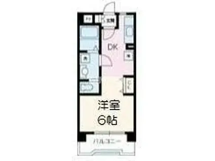 ライブリー池袋(1DK/4階)の間取り写真