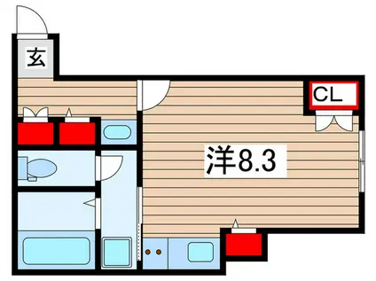メゾン・ド・アニモ(ワンルーム/2階)の間取り写真