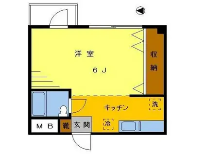SKコモンズ(1K/2階)の間取り写真