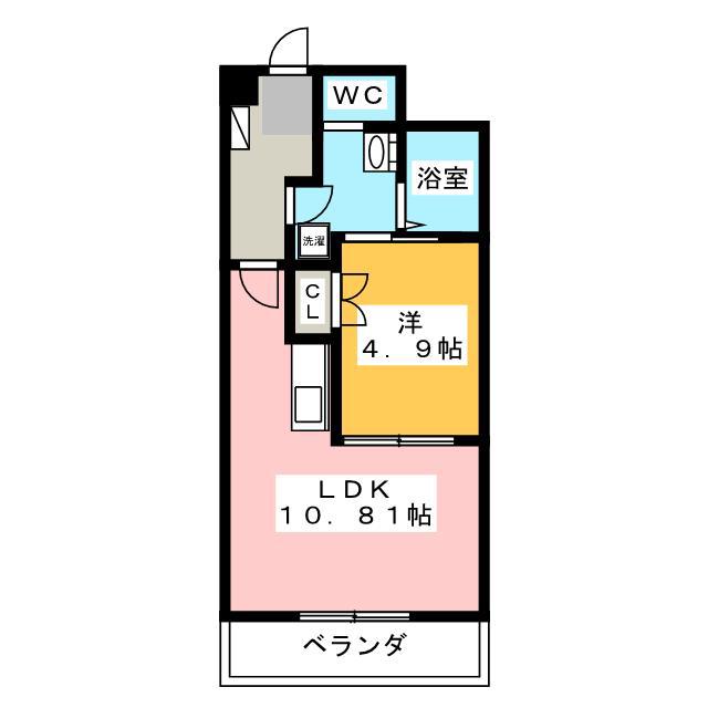 イーストコート(1LDK/5階)の間取り写真