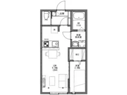 ケイアイレジデンス清瀬3(1LDK/2階)の間取り写真