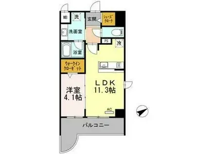 グランコート 東山(1LDK/2階)の間取り写真