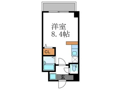 グリーンハイツ飛鳥(ワンルーム/3階)の間取り写真