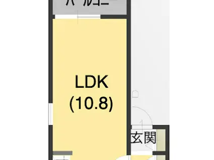 アイMS長町(1LDK/2階)の間取り写真