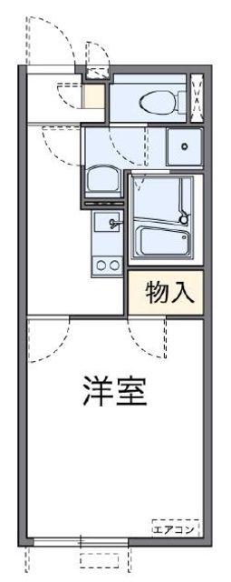 レオネクストニシダイ(1K/2階)の間取り写真