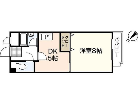 アド・グレイス(1DK/2階)の間取り写真
