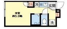 SARETEFELICI田園調布(ワンルーム/1階)の間取り写真